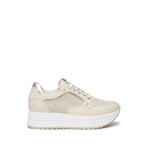 NeroGiardini Shoes Womens Size 40 Velvet Col Milk Made in Italy Cream Gold New